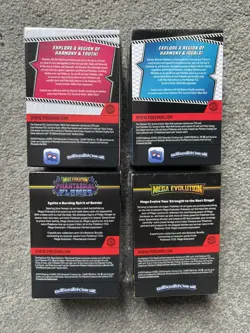 ✅ Pokemon Black Bolt, White Flare , Mega Evolutions, Phantasmal 4 Pack Bundle✅ - Image 2