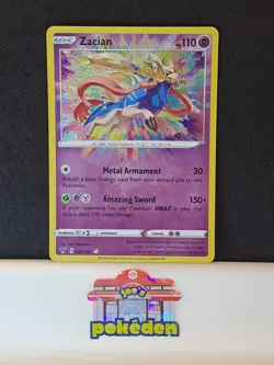 Zacian 082/185 Swsh04: Vivid Voltage Holo Amazing Rare Pokemon TCG NM - Image 1