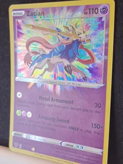 Zacian 082/185 Swsh04: Vivid Voltage Holo Amazing Rare Pokemon TCG NM - Image 2