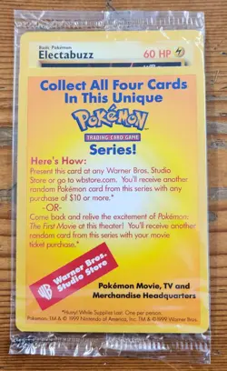 Electabuzz Pokemon Black Star Promo (Movie Promo) Sealed - Image 1