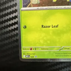 Chikorita MEP 069 - NM Pokemon Mega Evolution Perfect Order Holo Promo - Image 4