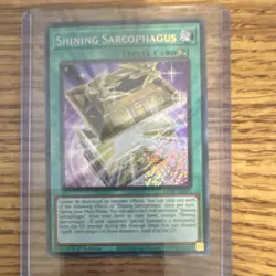 Konami Shining Sarcophagus Spell 1st Edition Holo Yu-Gi-Oh! TCG Card - Image 1