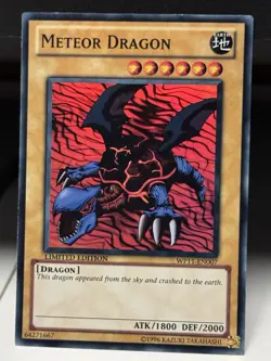 Yugioh! LP Meteor Dragon - WP11-EN007 - Super Rare - Limited Edition Lightly Pla - Image 1