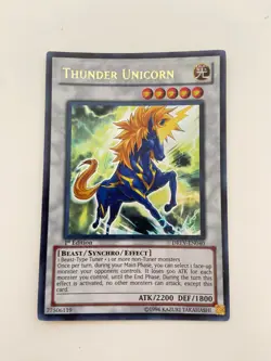 Thunder Unicorn Super Rare 1st Edition DREV-EN040 NM/VLP - YUGIOH - Image 1