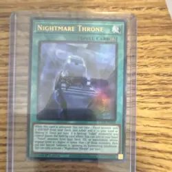 Konami Nightmare Throne Spell-Field 1st Edition Holo LEDE-EN061 Yu-Gi-Oh! TCG - Image 1