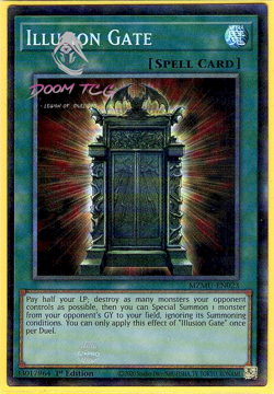 Yugioh! Illusion Gate MZMU-EN023 (Collector's Rare) 1st Ed - Image 1