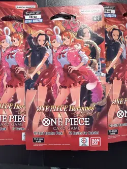 One Piece Heroines Edition EB-03 Sleeved Booster Pack Lot Of 10 In Hand QTY - Image 1