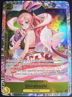 Shirahoshi EB01-057 SR ONE PIECE Tcg Card Game NM Yellow Reprint - Image 1