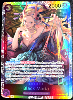 Black Maria OP08-074 ONE PIECE Tcg SR NM Purple - Image 1