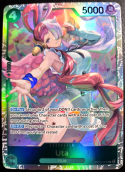 Uta OP13-023 SR ONE PIECE Tcg Card Game NM GREEN - Image 1