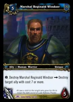 Marshal Reginald Windsor - Through the Dark Portal - World of Warcraft TCG - Image 1
