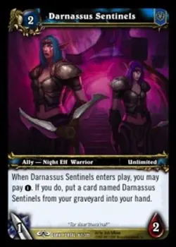 Darnassus Sentinels - Through the Dark Portal - World of Warcraft TCG - Image 1