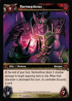 Varimathras - March of the Legion - World of Warcraft TCG - Image 1