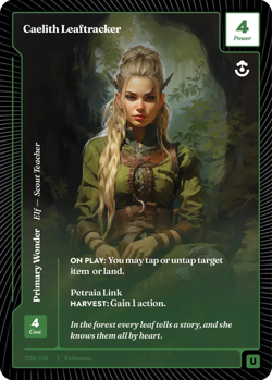 2x - Wonders Of The First - Caelith Leaftracker 239/401 Primary Wonder! - Image 1