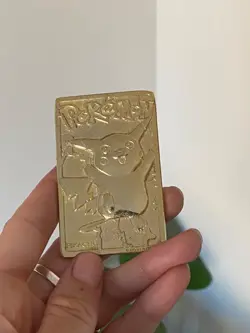1999 Pokemon 23K Gold-Plated PIKACHU Burger King Nintendo Promo Trading Card - Image 5