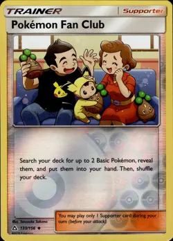 Pokemon TCG Reverse Holo Card Pokemon Fan Club - (#28 Pikachu Stamped) Battle A - Image 1