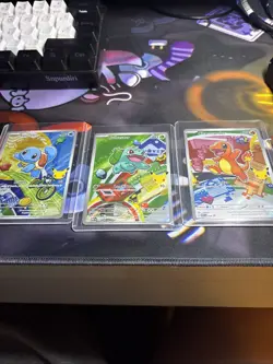 Pokemon 30th Year Anniversary First Illustration Kanto Starters Promo Card - Image 1