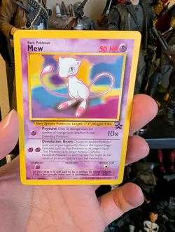 Pokemon Card - Mew #8 WoTC Black Star Promo - Image 1