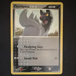 Poochyena Pokemon Card 80/110 EX Holon Phantoms 40 HP Regular Common Basic 2006 - Image 1