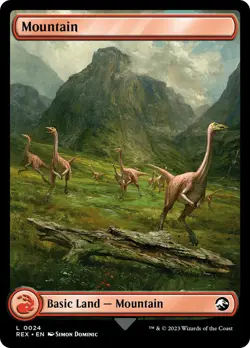 MTG Mountain Full Art Reversible - Jurassic World Collection #024 - Image 1
