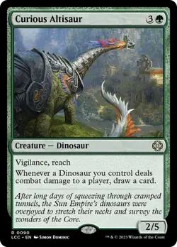 MTG Curious Altisaur - The Lost Caverns of Ixalan Commander #090 - Image 1