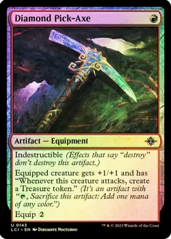 MTG FOIL Diamond Pick-Axe - The Lost Caverns of Ixalan #143 - Image 1