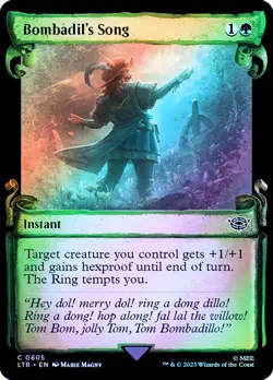 MTG SILVER FOIL Bombadil's Song Showcase - The Lord of the Rings #605 - Image 1