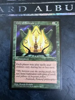 MTG English Magic The Gathering CITY OF SOLITUDE VISIONS Reserved List LP - Image 1