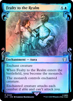 MTG SILVER FOIL Fealty to the Realm Showcase - The Lord of the Rings Commander - Image 1