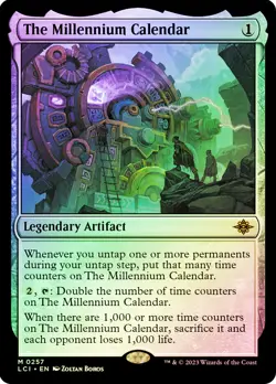 MTG FOIL The Millennium Calendar - The Lost Caverns of Ixalan #257 - Image 1