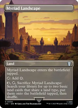 MTG Myriad Landscape Borderless - The Lord of the Rings Commander #534 - Image 1