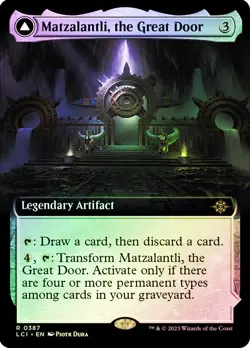 MTG FOIL Matzalantli, the Great Door // The Core Extended Art - The Lost Caverns - Image 1