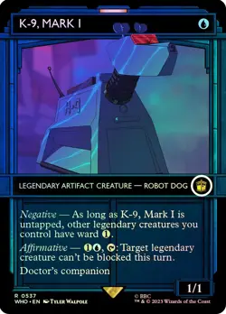 MTG FOIL K-9, Mark I(#537) Showcase - Doctor Who Commander #537 - Image 1