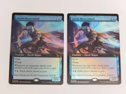 MTG Magic The Gathering 2X Faerie Mastermind Extended FOIL March of the Machine - Image 2