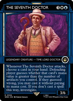 MTG The Seventh Doctor(#558) Showcase - Doctor Who Commander #558 - Image 1