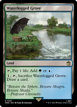 MTG Waterlogged Grove - Doctor Who Commander #331 - Image 1