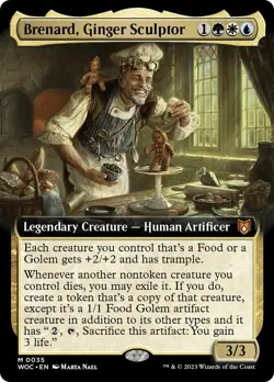 MTG Brenard, Ginger Sculptor Extended Art - Wilds of Eldraine Commander #035 - Image 1