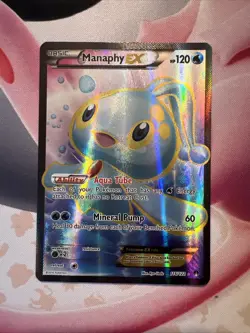Manaphy EX 116/122 Full Art Ultra Rare Pokemon TCG Breakpoint Holo LP - Image 1