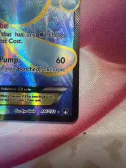 Manaphy EX 116/122 Full Art Ultra Rare Pokemon TCG Breakpoint Holo LP - Image 2