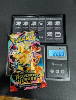 Pokemon Ascended Heroes Booster Pack (SEALED) GOD PACKUUU HEAVY! 22.69g!!! - Image 1