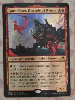 Goro-Goro, Disciple of Ryusei x1 Mtg Foil Media Insert Promo - Image 1