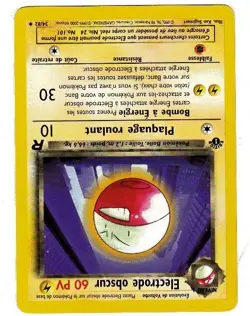 POKEMON ELECTRODE OBSCUR FRENCH 1ST EDITION CARD 34/82 - Image 3