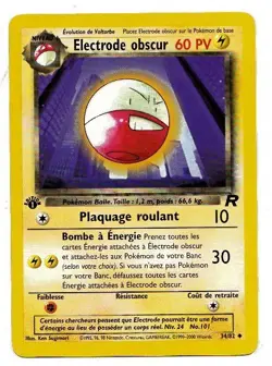 POKEMON ELECTRODE OBSCUR FRENCH 1ST EDITION CARD 34/82 - Image 4