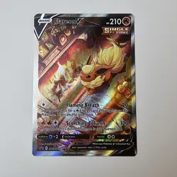 Flareon V SWSH179 Sword & Shield Pokemon Card Full Art Holo Promo Nm - Image 1