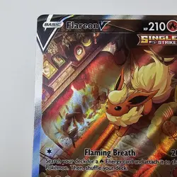 Flareon V SWSH179 Sword & Shield Pokemon Card Full Art Holo Promo Nm - Image 2