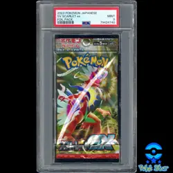 PSA 9 Pokemon 2023 Scarlet EX Japanese Booster Foil Pack sv1S Koraidon MINT - Image 1