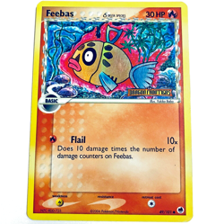 Feebas Stamped Reverse Holo Dragon Frontiers Pokemon 2006 TCG 49/101 LP/MP - Image 1