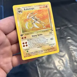 Pokemon Kabutops 1st Edition Fossil Holo Rare 9/62 60 HP (English) - Image 5