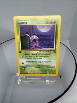Sleima (Grimer) German Base Set 1st Edition Pokemon Card Vintage WOTC LP - Image 2