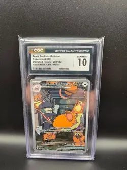 TEAM ROCKET'S RATICATE 2025 POKEMON ILLUSTRATION RARE 202/182 CGC 10 GEM MINT - Image 1